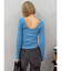 【WEB限定】バックオープンリブトップス