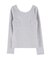 【WEB限定】バックオープンリブトップス