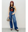 オーバークラッシュワイドデニムパンツ