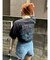 ウエストフラップデニムショートパンツ