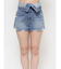 ウエストフラップデニムショートパンツ