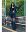 グラデーションフレアデニムパンツ【セットアップ着用可能】