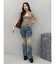 グラデーションフレアデニムパンツ【セットアップ着用可能】