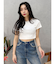 ラインストーンコンパクトＴシャツ