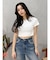 ラインストーンコンパクトＴシャツ