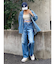 ウエストフラップワイドデニムパンツ