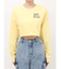 クロップドグラフィックロンT