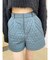 ワンポイントキルティングショートパンツ【セットアップ着用可能】
