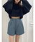 ワンポイントキルティングショートパンツ【セットアップ着用可能】