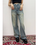 バックリボンワイドデニムパンツ
