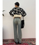 バックリボンワイドデニムパンツ