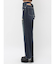 バックリボンワイドデニムパンツ