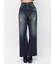 バックリボンワイドデニムパンツ