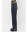 バックリボンワイドデニムパンツ