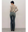 ヴィンテージライクストレッチフレアデニムパンツ