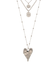HEART MOTIF 3連ロングネックレス