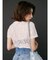 ワンポイントバックレースTシャツ