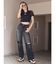 ワンポイントバックレースTシャツ