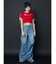 ラインリボングラフィックショートTシャツ