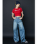 ラインリボングラフィックショートTシャツ