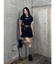 ラインリボングラフィックショートTシャツ