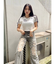 ラインリボングラフィックショートTシャツ