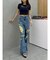 ラインリボングラフィックショートTシャツ