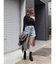 ロールアップデニムショートパンツ【セットアップ着用可能】