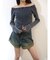 ロールアップデニムショートパンツ【セットアップ着用可能】