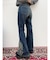 ウエスタンデザインフレアデニムパンツ
