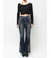 ウエスタンデザインフレアデニムパンツ