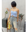 グランジダメージワイドデニムパンツ