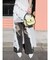 グランジダメージワイドデニムパンツ