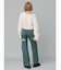BACKスラッシュワイドデニムパンツ
