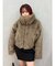 フェイクファーショートブルゾン