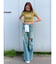 ボーダーコンパクトTシャツ