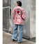 サイドカッティングレースワイドデニム