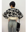 フラワーアンサンブルニットトップス