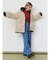 モノグラムシンプルワイドデニムパンツ