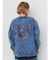 HEART PRINT DENIMトップス