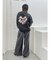 HEART PRINT DENIMトップス