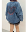 HEART PRINT DENIMトップス
