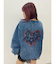 HEART PRINT DENIMトップス