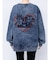 HEART PRINT DENIMトップス