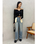 リバースワイドデニムパンツ
