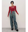 BACKスラッシュワイドデニムパンツ