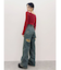 BACKスラッシュワイドデニムパンツ