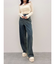 BACKスラッシュワイドデニムパンツ