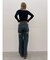 BACKスラッシュワイドデニムパンツ