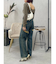 BACKスラッシュワイドデニムパンツ